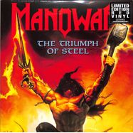 Front View : Manowar - THE TRIUMPH OF STEEL (RED 2022 LP) (2LP) - Listenable Records / 1021377LIR