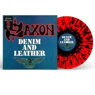 Front View : Saxon - DENIM AND LEATHER (40TH ANNIVERSARY EDITION) (LP) (LTD. SPLATTER VINYL) - BMG Rights Management / 405053867668