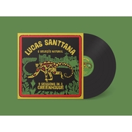 Front View :  Lucas Santtana - 3 SESSIONS IN A GREENHOUSE (2021 REMASTER-BLACK) (LP) - Mais Um / MAIS043LP