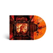 Front View : Sinister - AGGRESSIVE MEASURES(ORANGE BLACK / RED SPLATTER LP) - Metalville-Nucleaer Blast Archive Series / 2919400MNB