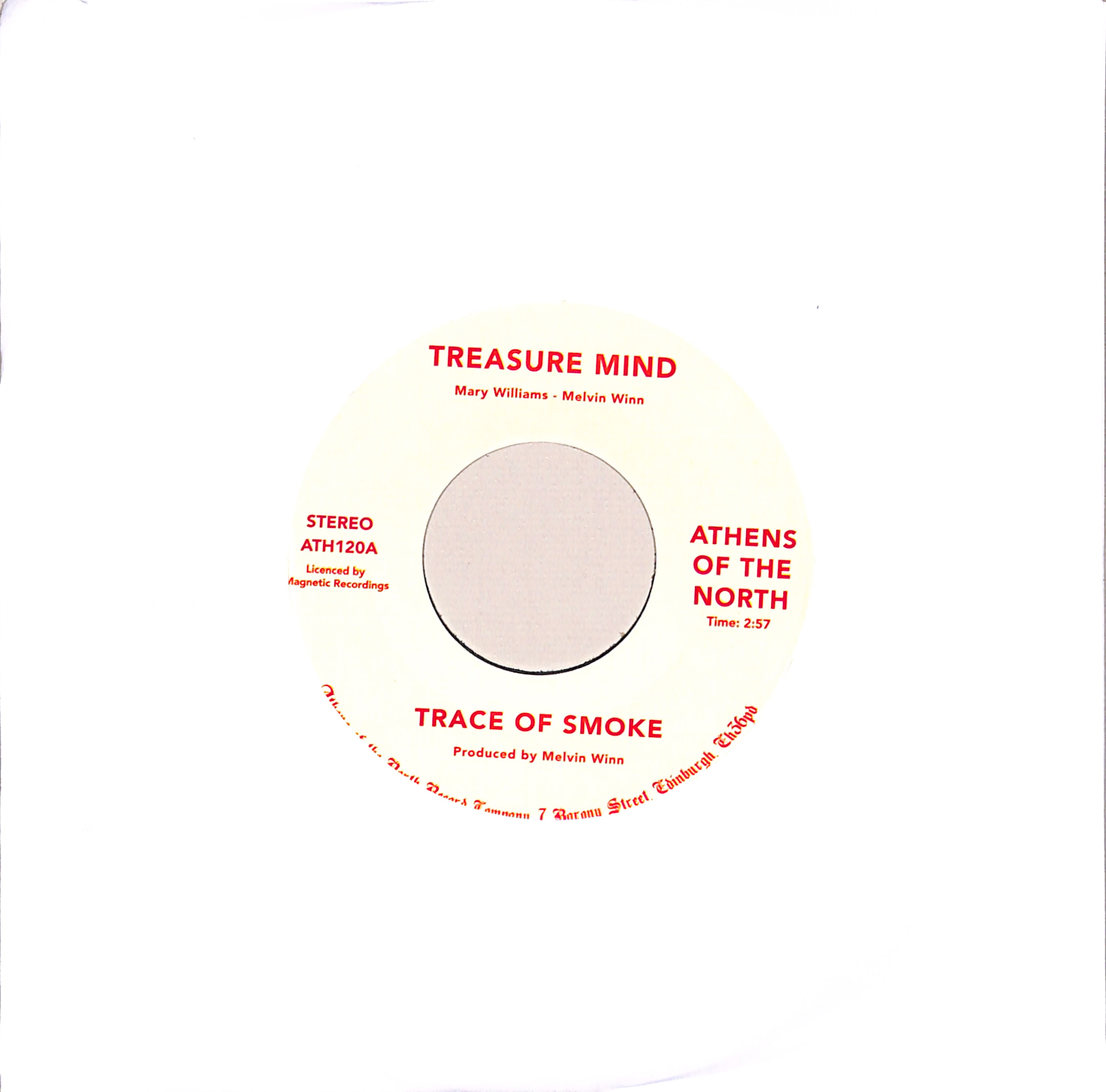 Trace Of Smoke - treasure mind (7 inch)