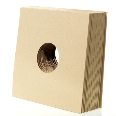 20x Recycled Vinylleercover mit Loch Border 3mm