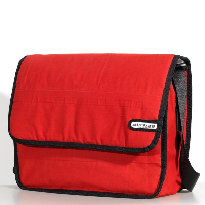DJ Shoulder Bag - Re-Used Cotton Air Mattress (Red) Format Geiger 12 Inch