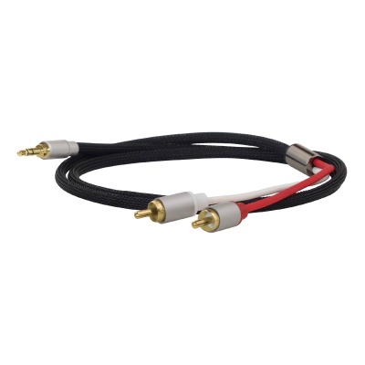 Stereo Audiokabel 1,5M - 3,5MM Klinke to Cinch (Stecker - Stecker)