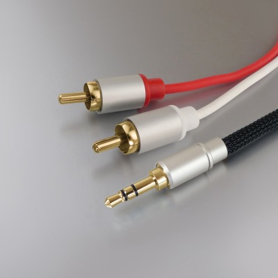STEREO AUDIOKABEL 3M 3,5MM AUF CINCH (STECKER - STECKER)