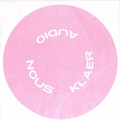 NOUS KLAER AUDIO TEXT SLIPMAT (PINK)