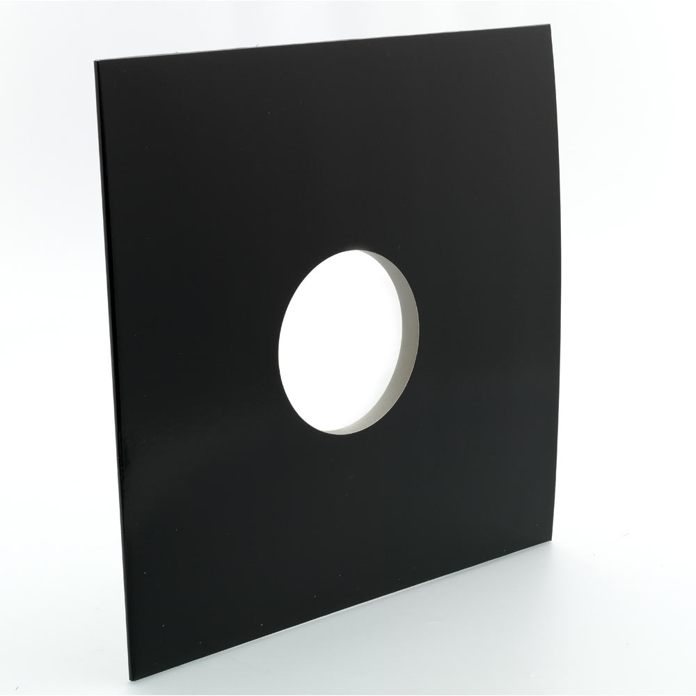 Zubehoer - 10x Black Vinylleercover mit Loch Border 3mm