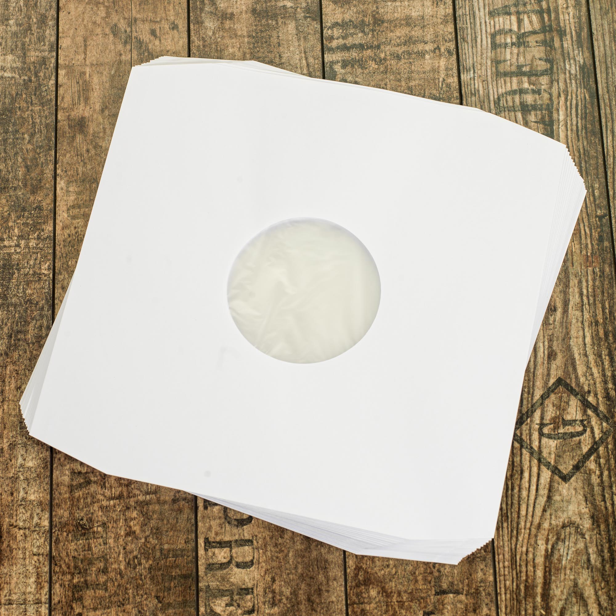 Zubehoer - 20x LP Innenhuellen Weiss Deluxe mit Eckschnitt 