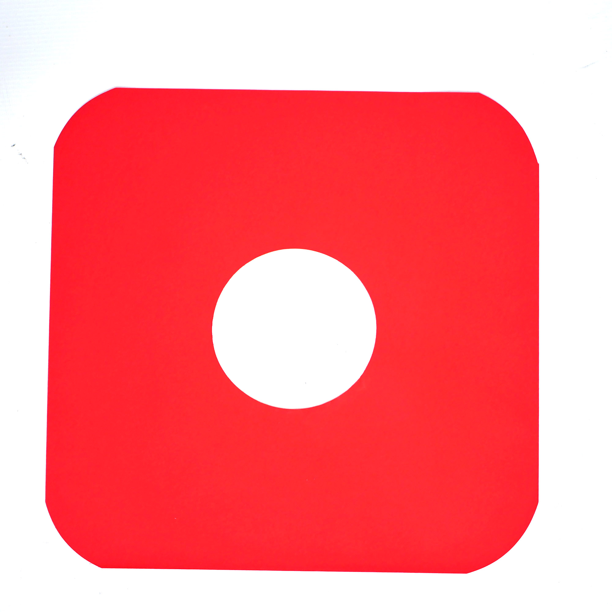 Zubehoer - 1x LP Innenhuellen Rot abgerundete Ecken