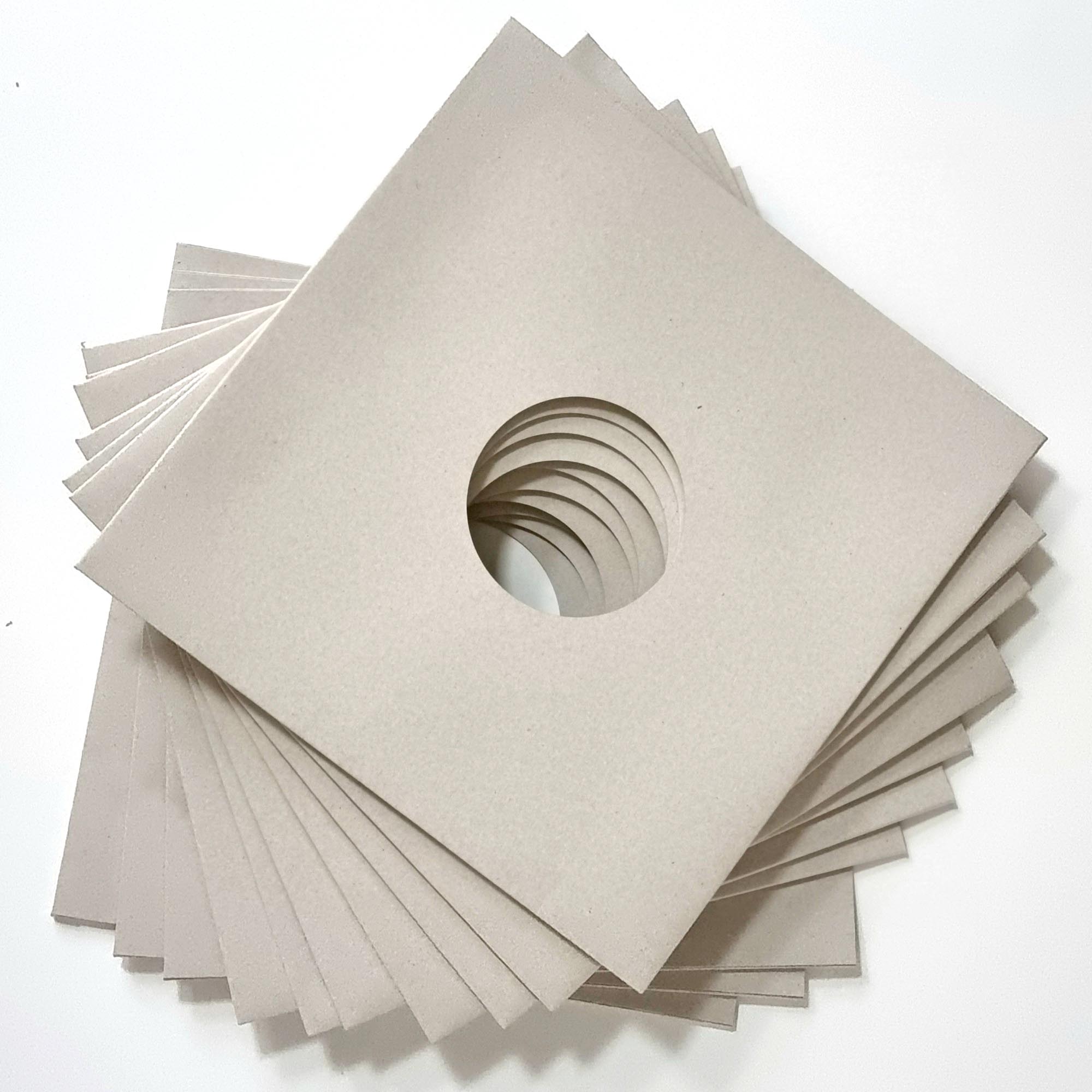 Zubehoer - 10x Recycled Vinylleercover mit Loch Border 3mm 